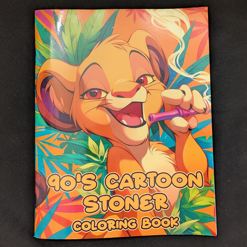 90's Cartoon Stoner Coloring Book